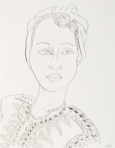 Nainen turbaanin kanssa tekijältä Henri Matisse
