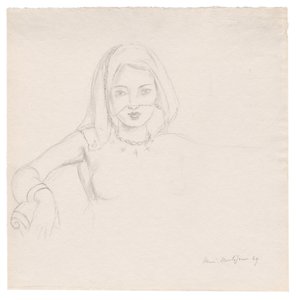 Nuori nainen hunnussa tekijältä Henri Matisse