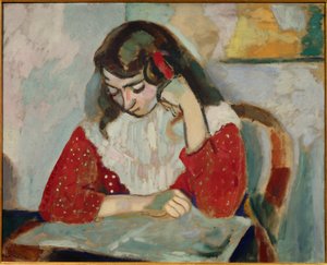 marguerite lisant 1906 (öljy kankaalle) tekijältä Henri Matisse