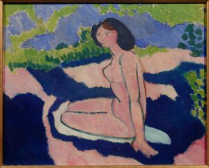 nu rose 1909 (öljy kankaalle) tekijältä Henri Matisse