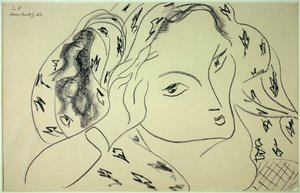 teema ja muunnelma l.5 1942 (piirustus) tekijältä Henri Matisse
