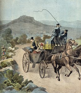 Hyökkäys Georges 1er:n ja prinsessa Marie Madelainen kimppuun tekijältä Henri Meyer