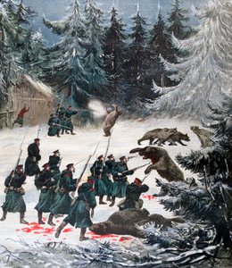 Karhun hyökkäys, Venäjä, 1892 tekijältä Henri Meyer