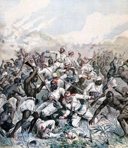 Saksalaisen retkikunnan tuho Afrikassa, 1891 tekijältä Henri Meyer