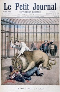 Leijonan hyökkäys, 1895 tekijältä Henri Meyer