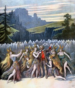 Lepää rauhassa, esitys Théâtre de la Gaîtéssa, 1894 tekijältä Henri Meyer