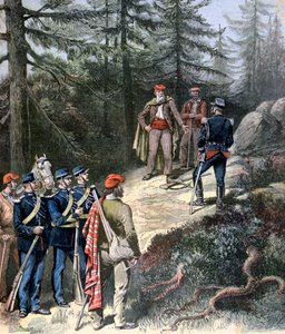 Corsican Bandit, Jacques Bellacoscia, Antautuminen poliisille, 1892 tekijältä Henri Meyer