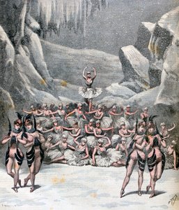 Lumibaletti, Jacques Offenbachin matka kuuhun, 1892 tekijältä Henri Meyer