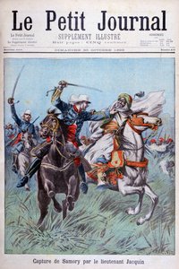 Luutnantti Jacquin valtasi Toure Samoryn lähellä Guelemoua vuonna 1898. tekijältä Henri Meyer