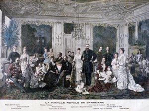 Tanskan kuninkaallinen perhe, 1891 tekijältä Henri Meyer