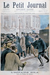 Émile Zolan tapaus, viety Palais de Justiceen Pariisiin, 1898 tekijältä Henri Meyer