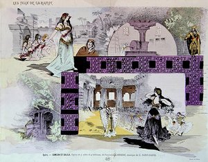 Kohtauksia Charles Camille Saint-Saensin (1835-1921) oopperasta "Samson ja Delilah"