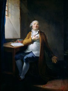 Ludvig XVI (1754-93) temppelissä, n. 1795 (öljy kankaalle)