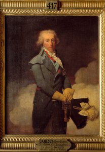 Muotokuva Louis Henri Joseph de Bourbonista (1756 - 1830), yhdeksäs ja viimeinen Conden prinssi. Henri Pierre Danloux