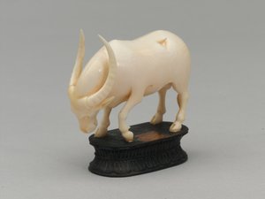 Musta piispa, shakkinappula, Intia, 1820 noin