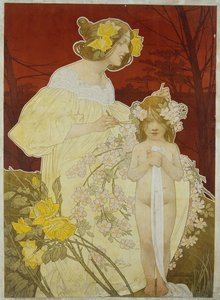 Naisen palatsi. Näyttely 1900 tekijältä Henri Henri Antoine Théodore Livemont