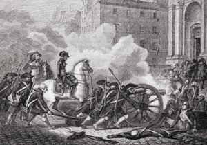 Pariisin osien tappio, toukokuu 1795, Louis Blancin (1811-82) "Histoire de la Revolution Francaise" -teoksesta, kaiverrettu Paul Jonnard (k.1902) 1847-62 tekijältä Henri Renaud