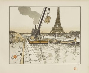 Passyn laiturilta [Eiffel-tornin 36 näkymää] tekijältä Henri Rivière