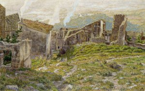 Bormes Les Mimosasin vanha linna tekijältä Henri Rivière