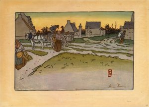 Leipätunti Ville-Huessa (Saint-Briac) tekijältä Henri Rivière