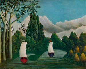 Banks of the Oise, 1905 tekijältä Henri Rousseau