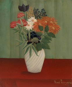 Kukkakimppu Kiinan asterien ja Tokion kanssa tekijältä Henri Rousseau