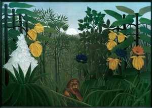 Leijonan ateria tekijältä Henri Rousseau