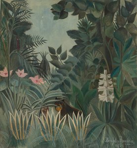 Päiväntasaajan viidakko, 1909. tekijältä Henri Rousseau