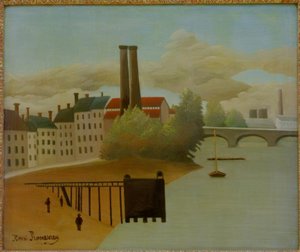 Vue des environs de Paris tekijältä Henri Rousseau