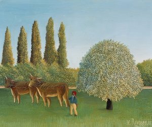 Niitty (paju). 1910 tekijältä Henri Rousseau