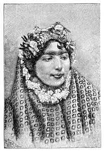 Jalo persialainen nainen, 1895. tekijältä Henri Thiriat