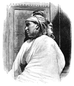 Arabinainen Tangerista, Marokosta, 1895.