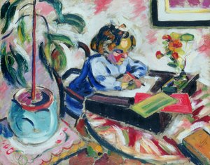 Pikku koulutyttö tekijältä Henri Victor Gabriel Le Fauconnier
