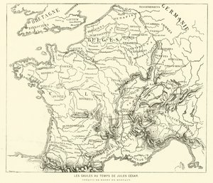 Gallialaisten maat Julius Caesarin aikana (kaiverrus)
