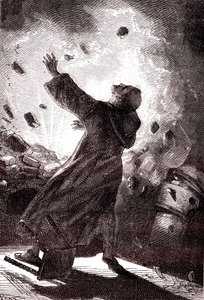 Munkki Berthold Schwartz, Jules Vernen "Maasta kuuhun". tekijältä Henri de Montaut