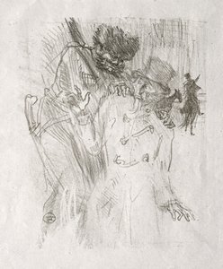 Siinain juurella: Schlomé Fussin pidätys tekijältä Henri de Toulouse-Lautrec