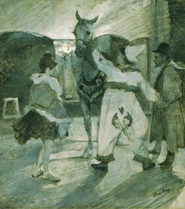 Sirkuksen kulisseissa tekijältä Henri de Toulouse-Lautrec