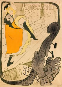 Jane Avril tekijältä Henri de Toulouse-Lautrec