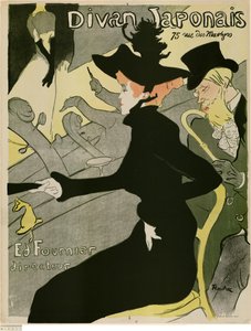 Le Divan Japonais tekijältä Henri de Toulouse-Lautrec