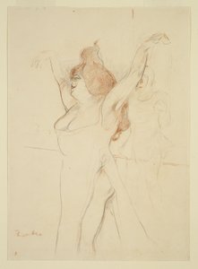 Mademoiselle Cocyle Troijan Helenana elokuvassa La Belle Helene (La Belle Helene).