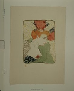 Melle Lenderin rintakuva tekijältä Henri de Toulouse-Lautrec
