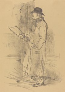Ohjelma tilaisuuteen "Bénéfice Gémier" tekijältä Henri de Toulouse-Lautrec