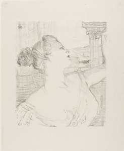 Sybil Sanderson, alkaen Treize Lithographies tekijältä Henri de Toulouse-Lautrec