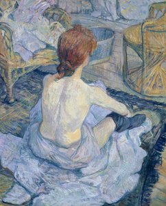 Nainen wc:ssä tekijältä Henri de Toulouse Lautrec