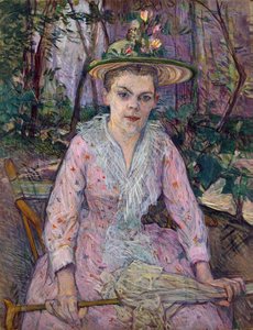 Nainen, jolla on sateenvarjo tekijältä Henri de Toulouse Lautrec