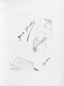 Sèrie Yvette Guilbert-English: Frontispiecefinnish tekijältä Henri de Toulouse-Lautrec