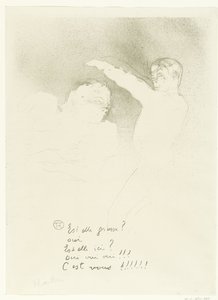 Portret van Marcelle Lender Albert Brasseur bij het -lajikkeessa Varietyn Mademoiselle Lender and Brasseurissa