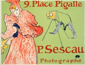 9, Place Pigalle, P. Sescau Valokuvaajajuliste, 1894.