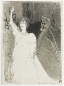 Princely Idyl, Clara Ward, 1894. tekijältä Henri de Toulouse Lautrec