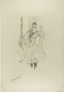 Anna Held elokuvassa Kaikki nämä naiset teatterissa tekijältä Henri de Toulouse Lautrec